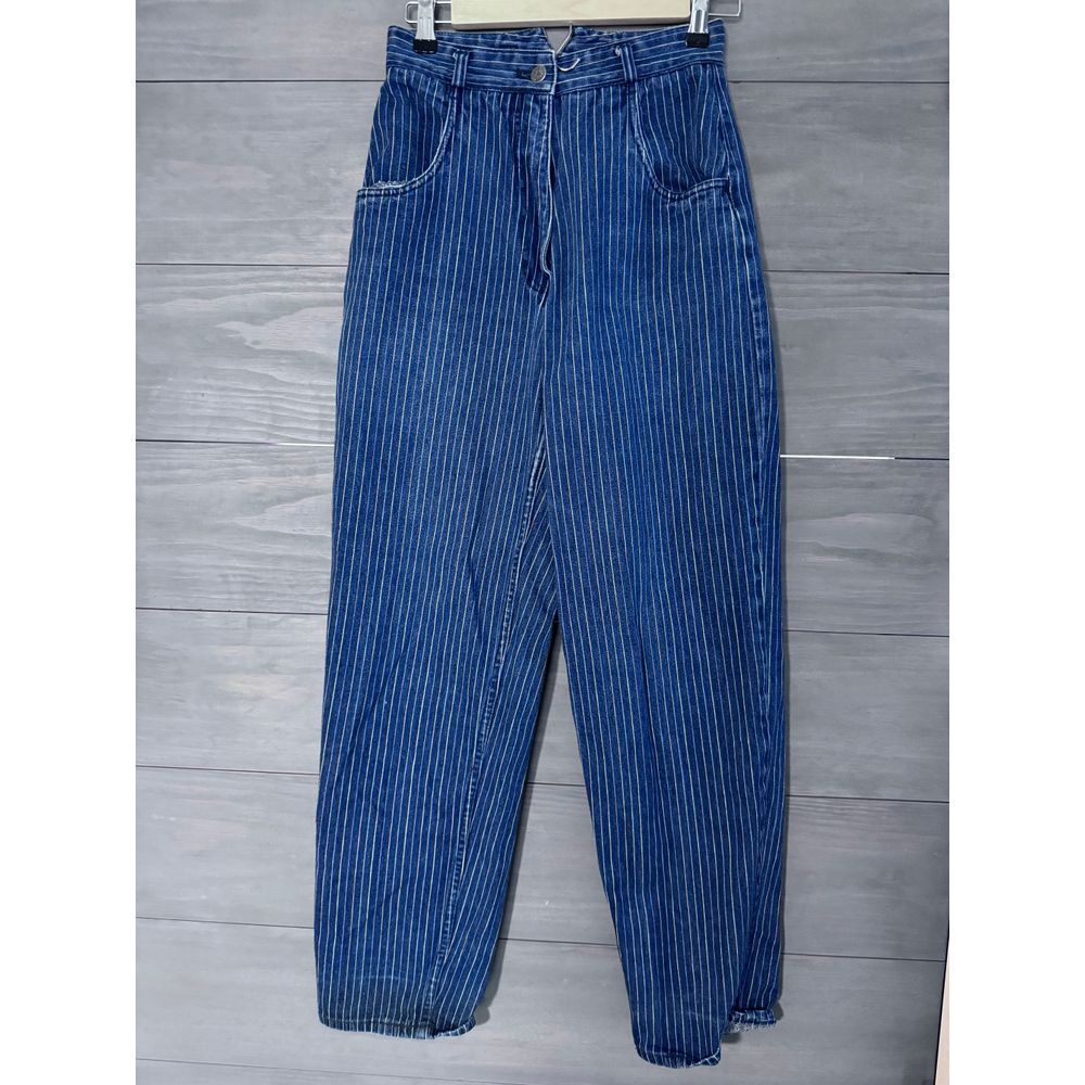 Vintage Sergio Valente Jeans‎ Pink Striped High Rise Size 11